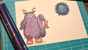 Aquarellkarte