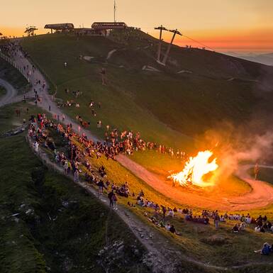 Sonnwendfeier am Westgipfel | © Daniel Roos