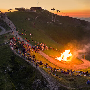 Sonnwendfeier am Westgipfel | © Daniel Roos