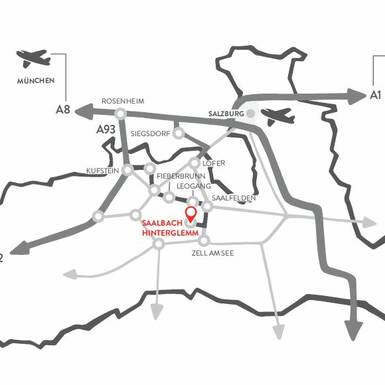 Travel Route | © TVB Saalbach Hinterglemm
