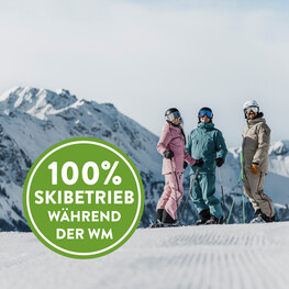 100 % Skibetrieb während der Ski WM | © Georg Lindacher