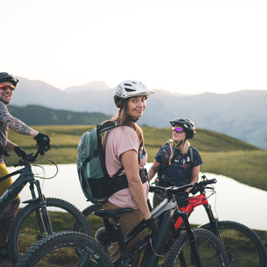 E-Mountainbiken in Saalbach