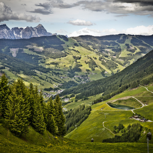 Blick auf die Leoganger Steinberge